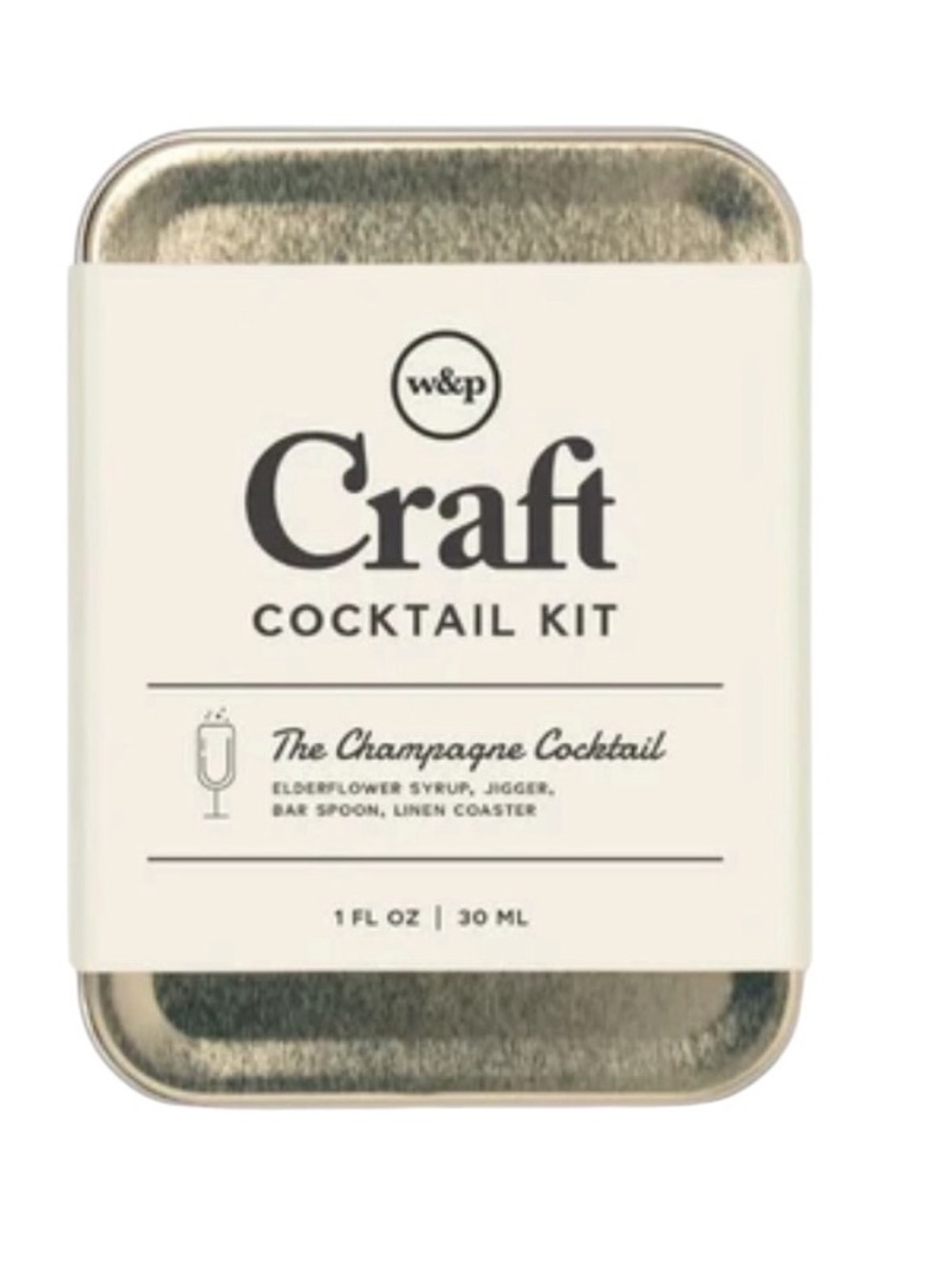 w&p Craft Cocktail Kit - Champagne Cocktail - Cream & Gold